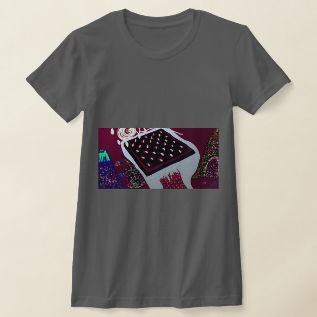 Camiseta Paisaje conceptual abstracto de tablero de ajedrez (Distribución)