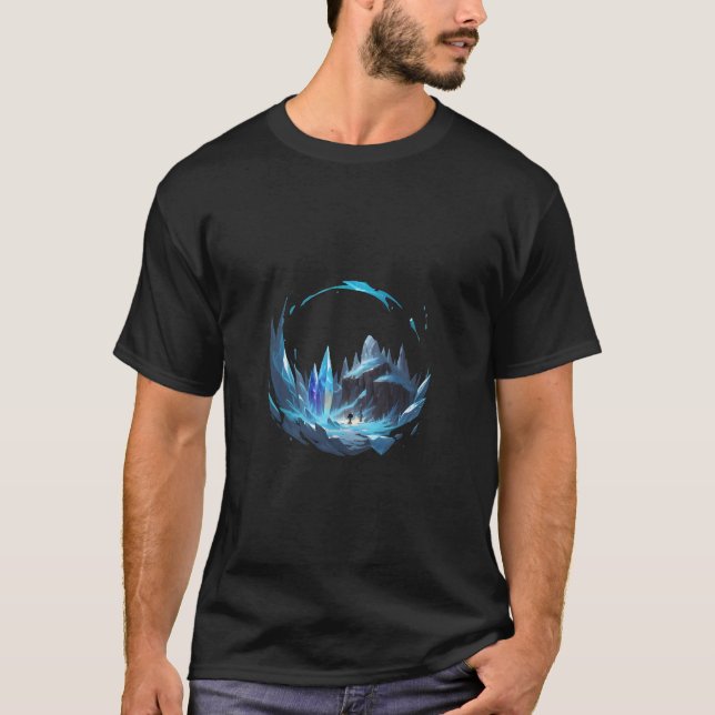 Camiseta Paisaje congelado con cristal (Anverso)