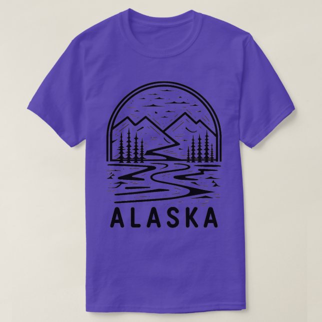 Camiseta Paisaje de Alaska TShirt (Diseño del anverso)