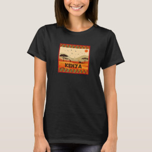 Camiseta Paisaje de animales de África Savannah en Kenia
