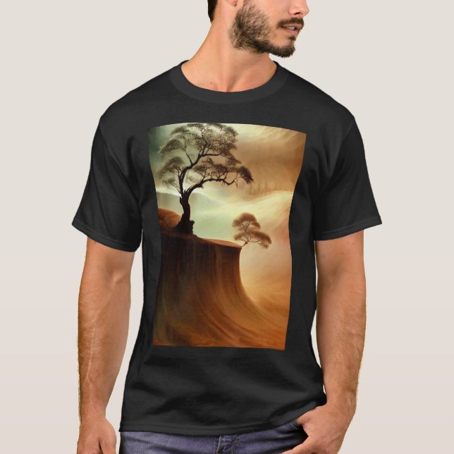 Camiseta Paisaje de árboles del desierto (Anverso)