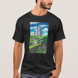 Camiseta Paisaje de arquitectura de la fortaleza del castil