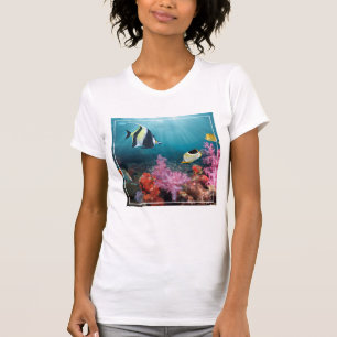 Camiseta Paisaje de arrecifes de coral Ídolo moro