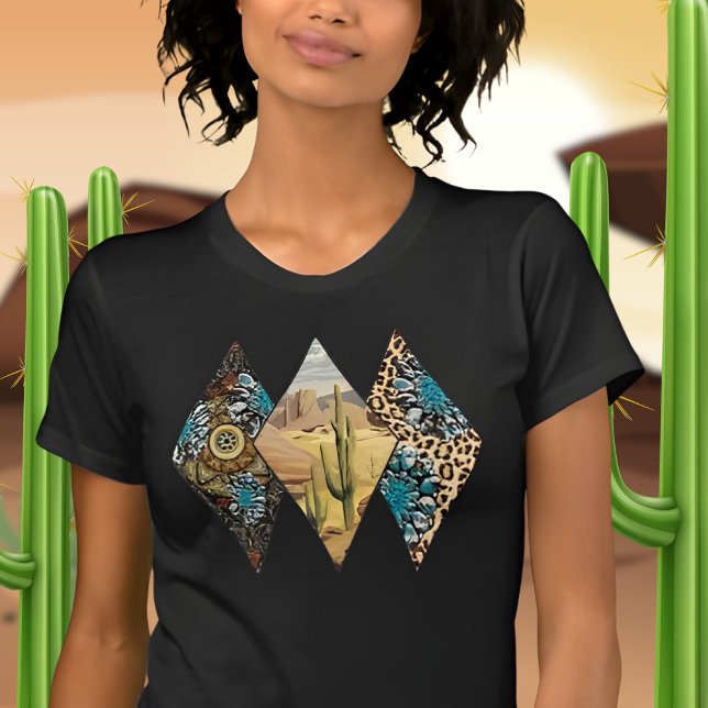 Camiseta Paisaje de Cactus en el desierto del suroeste (Subido por el creador)