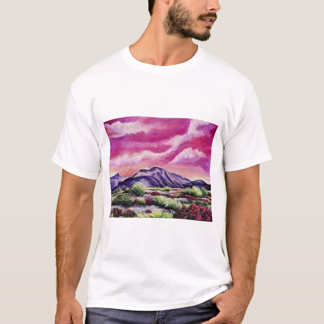 Camiseta Paisaje de California por Nefertara (Anverso)