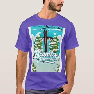 Camiseta paisaje de esquí montaña bromley peru vermont ee. 