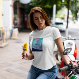 Camiseta Paisaje de Fantasía de Hielo