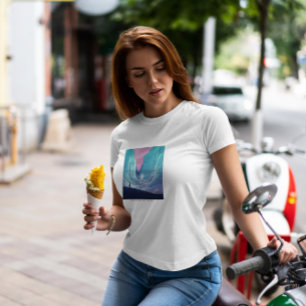 Camiseta Paisaje de Fantasía de Hielo