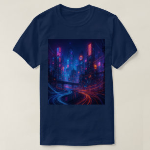 Camiseta Paisaje de fibra óptica