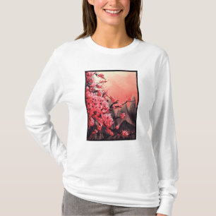 Camiseta Paisaje de flores de cerezo