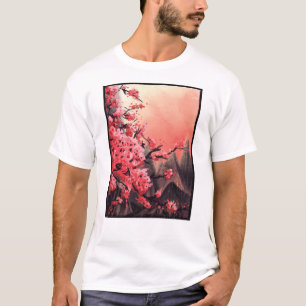 Camiseta Paisaje de flores de cerezo