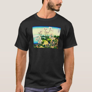 Camiseta Paisaje de Hokusai en Japón colina Goten-yama en j