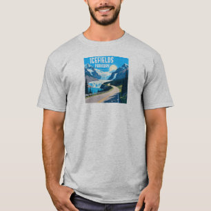 Camiseta Paisaje de Icefields Parkway Alberta Canadá
