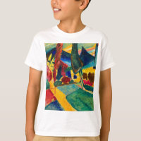 Paisaje de Kandinsky con dos álamos