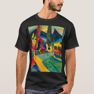 Camiseta Paisaje de Kandinsky con dos álamos