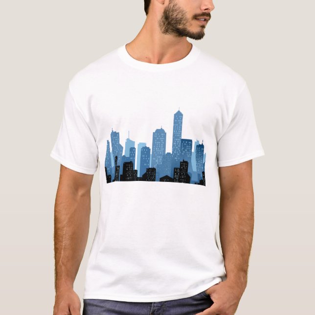 Camiseta Paisaje de la ciudad (Anverso)