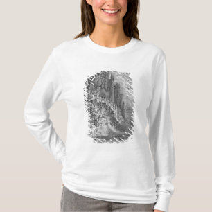 Camiseta Paisaje de la fantasía con la ciudad y el castill