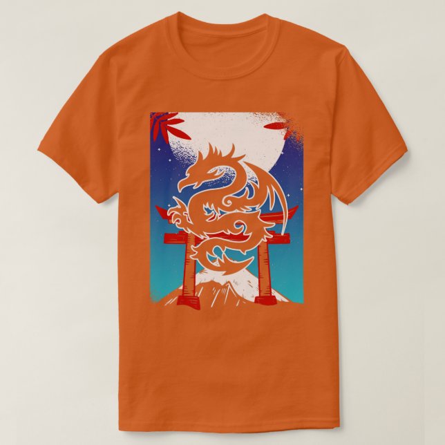 Camiseta Paisaje de la montaña Dragon Torii Gate en Japón (Diseño del anverso)