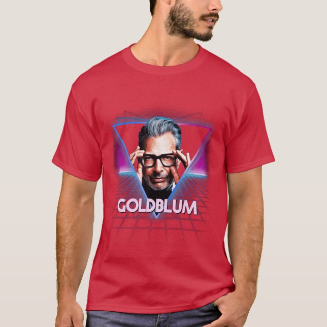 Camiseta Paisaje de la Neón Retro de Jeff Goldblum para Aes (Anverso)
