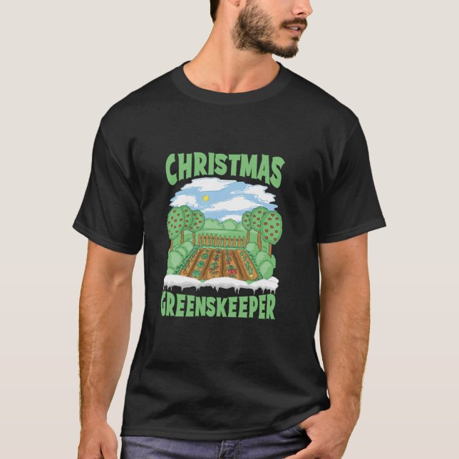 Camiseta Paisaje de la planta de jardineros de Santa Garden (Anverso)