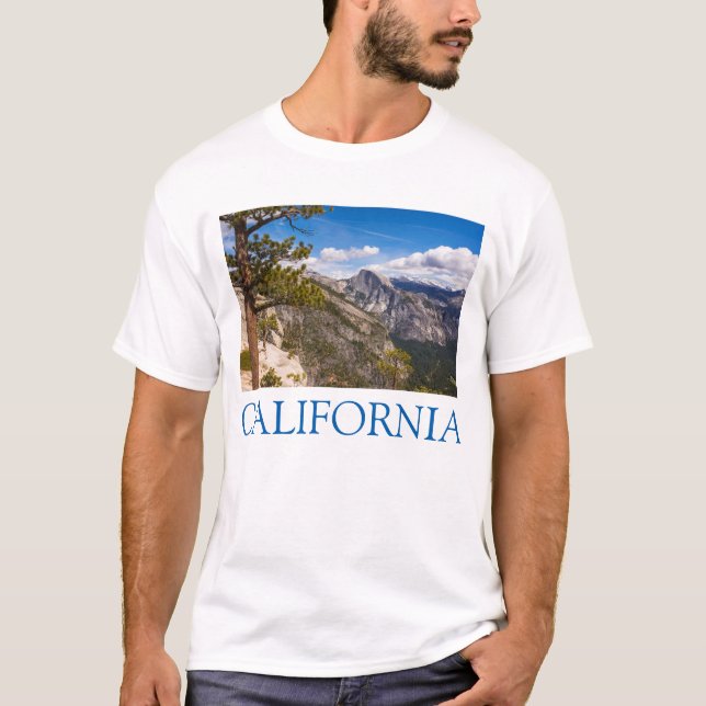 Camiseta paisaje de media doma, California (Anverso)