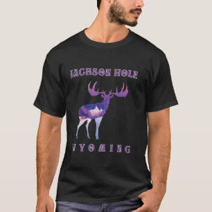 Camiseta Paisaje de montaña dentro de un Hole Moose Jackson