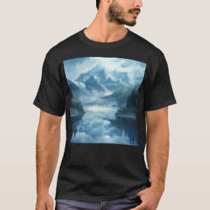Camiseta Paisaje de Montañas Misty Activo