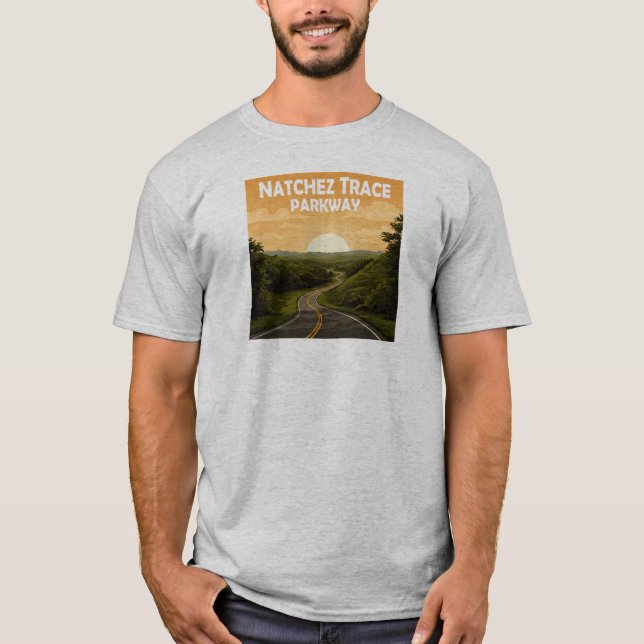 Camiseta Paisaje de Natchez Trace Parkway Mississippi (Anverso)