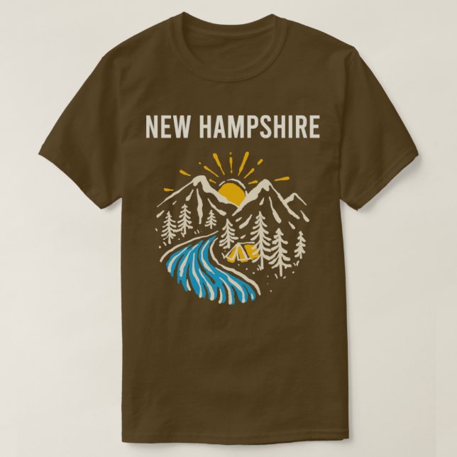 Camiseta Paisaje de New Hampshire (Diseño del anverso)
