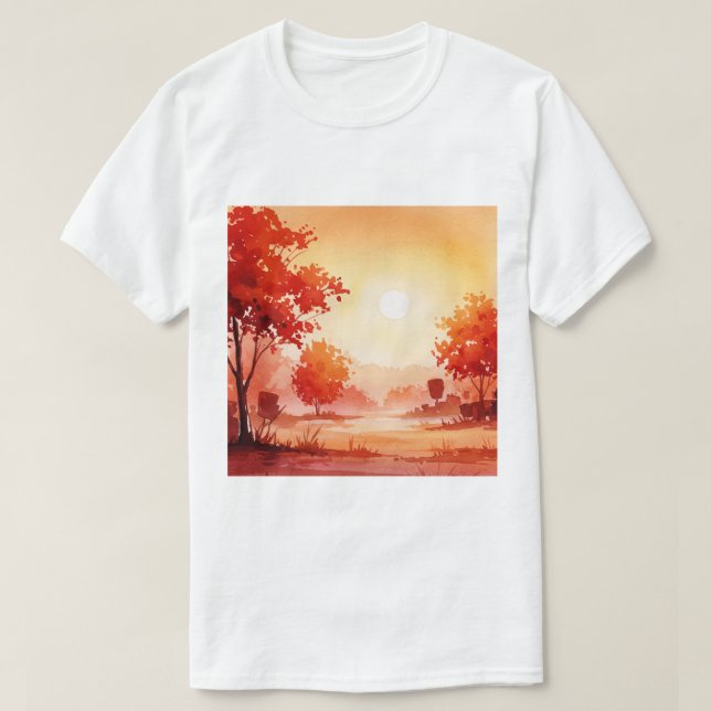 Camiseta Paisaje de otoño (Diseño del anverso)