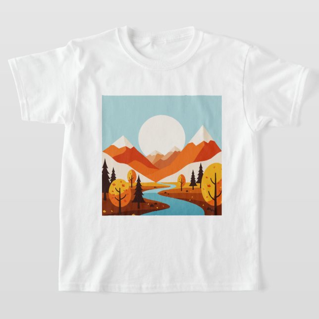 Camiseta Paisaje de otoño (Distribución)