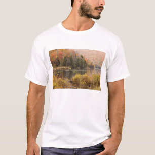 Camiseta paisaje de otoño con lago, Vermont, EE. UU. 3