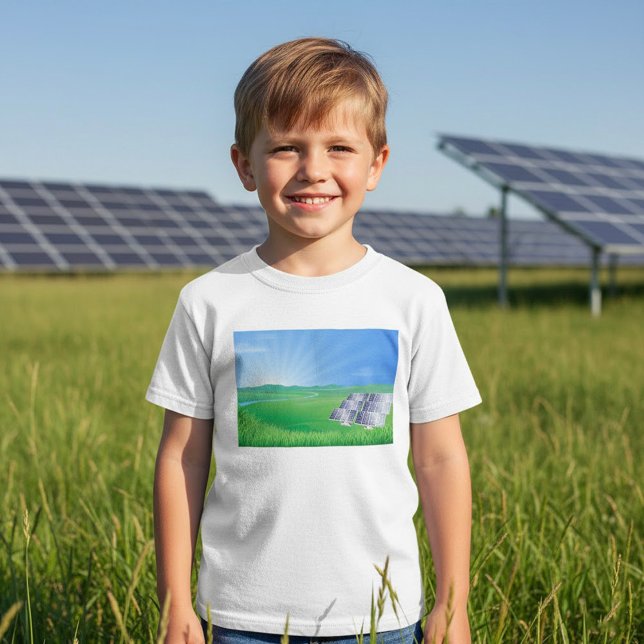 Camiseta Paisaje de Paneles Solares Ecológicos (Subido por el creador)
