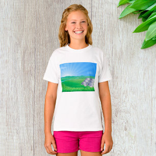 Camiseta Paisaje de Paneles Solares Ecológicos