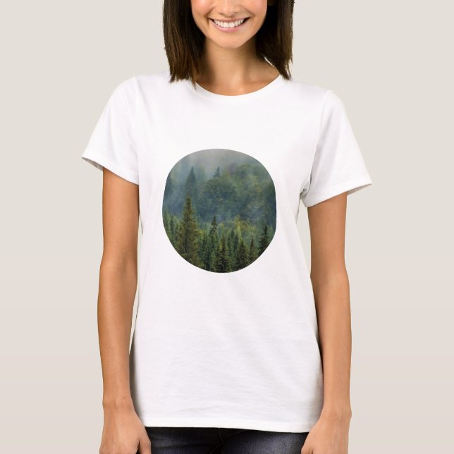 Camiseta Paisaje de pinos meridionales (Anverso)