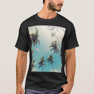Camiseta Paisaje de playa tropical de tranquilidad