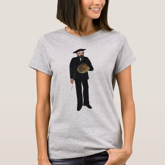 Camiseta Paisaje De Retrato Mío 1890, Henri Rousseau (Anverso)