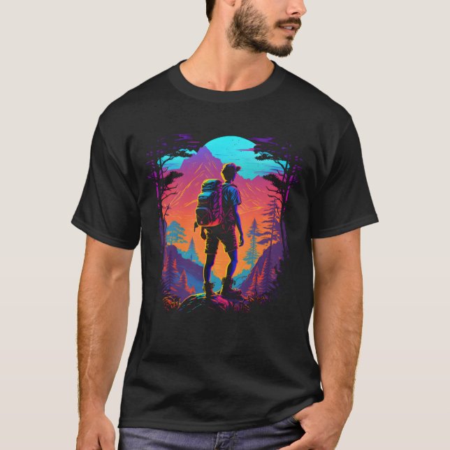 Camiseta Paisaje de senderismo (Anverso)