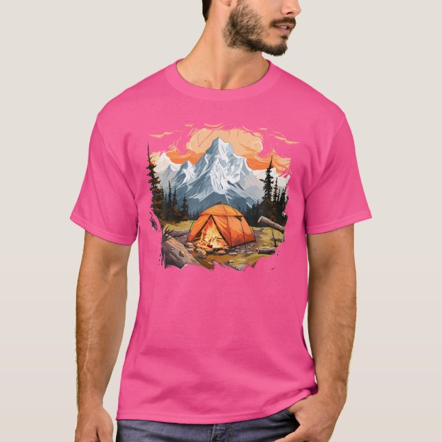 Camiseta Paisaje de senderismo (Anverso)