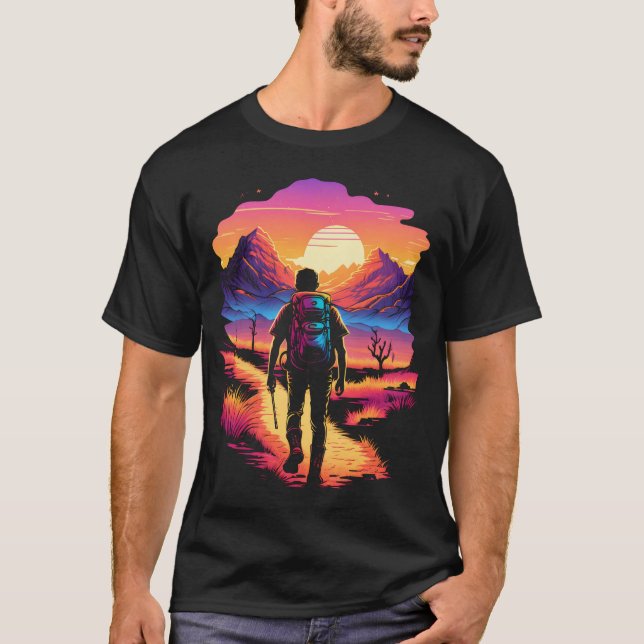 Camiseta Paisaje de senderismo (Anverso)