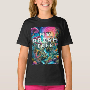 Camiseta Paisaje de sueños psicodélicos encantados
