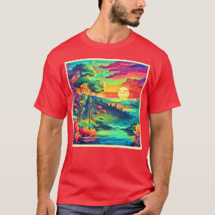 Camiseta Paisaje de Sunset Fantasy