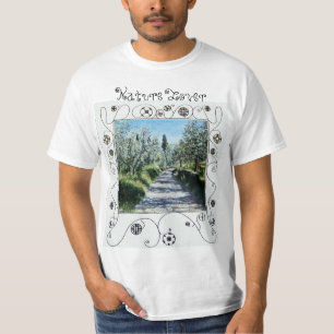 CAMISETA PAISAJE DE TOSCANA CON OLIVOS