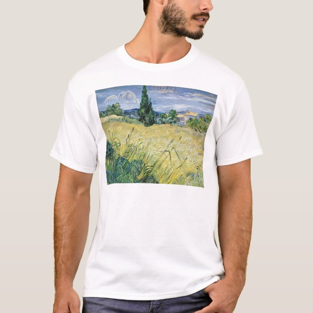 Camiseta Paisaje de Vincent van Gogh el | con el maíz (Anverso)
