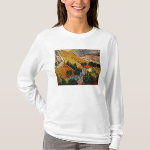 Camiseta Paisaje de Vincent van Gogh el   con la casa y el