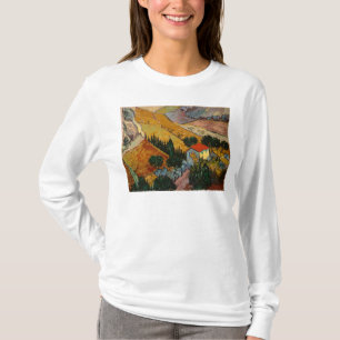 Camiseta Paisaje de Vincent van Gogh el   con la casa y el