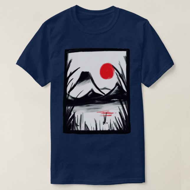 Camiseta Paisaje de Zen (Diseño del anverso)