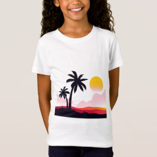 Camiseta Paisaje del atardecer2