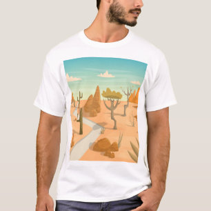 Camiseta Paisaje del Camino del Desierto: Vintage Personali