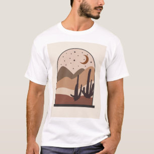Camiseta Paisaje del desierto, Arizona, arte abstracto boho